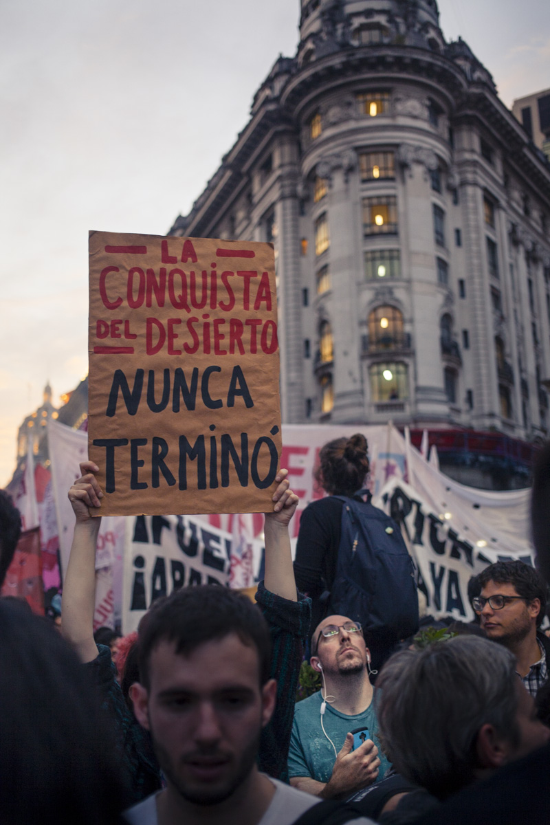 Protest in the Plaza de Mayo in Buenos Aires (Pablo Linietsky)